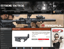 Tablet Screenshot of extreme-tactical.com